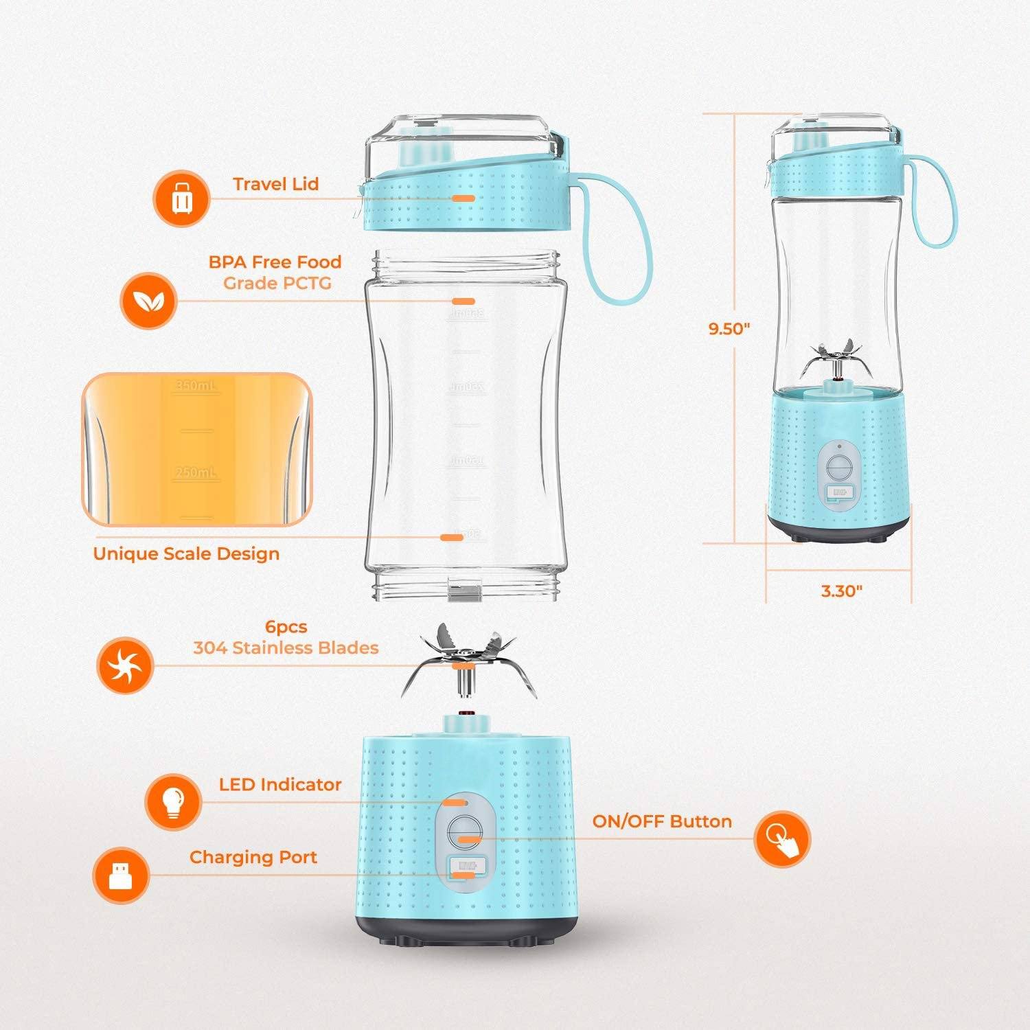 USB Rechargeable Portable Blender Kitchen & Dining - DailySale