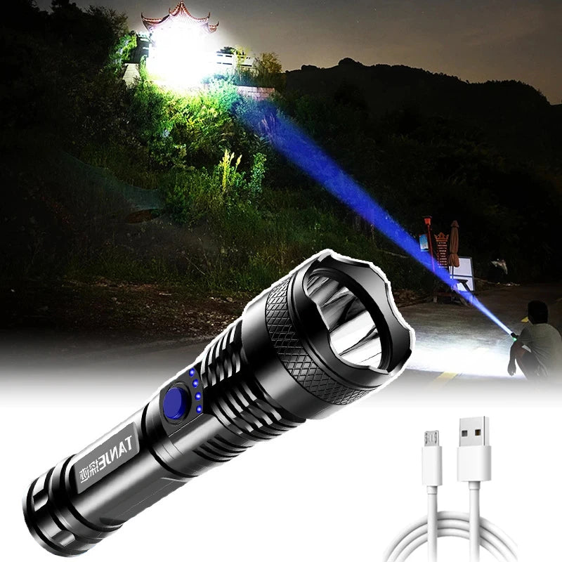 USB Rechargeable Strong Light Flashlight Sports & Outdoors - DailySale