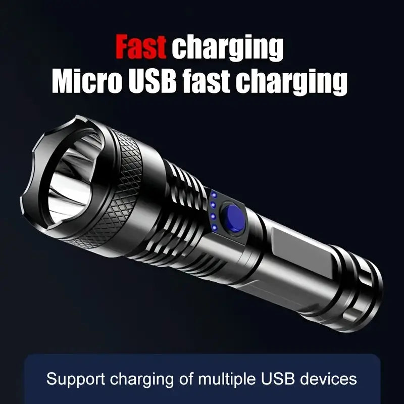 USB Rechargeable Strong Light Flashlight Sports & Outdoors - DailySale