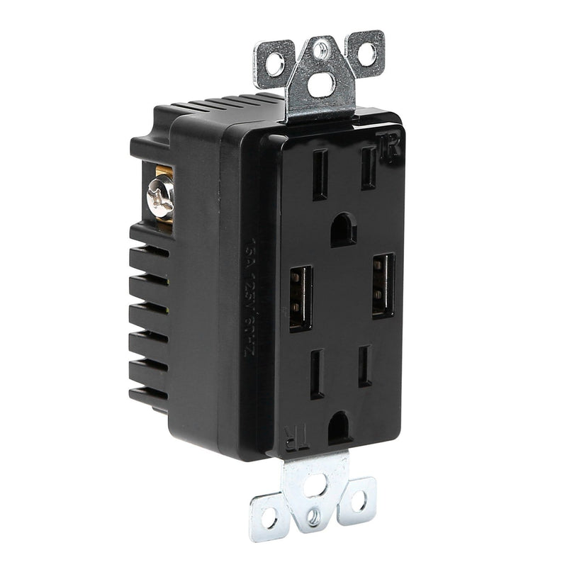 USB Wall Outlet Dual 2.4A USB Wall Charger
