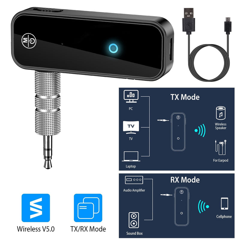 USB Wireless v5.0 Transmitter Receiver Automotive - DailySale