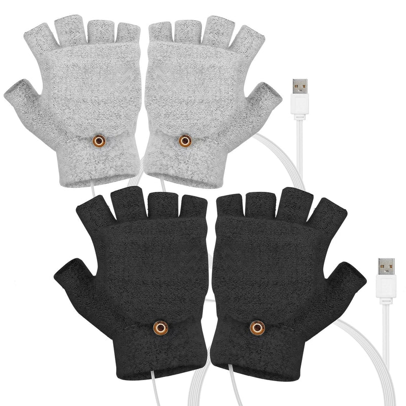 USB Wool Heated Gloves Mitten Sports & Outdoors - DailySale