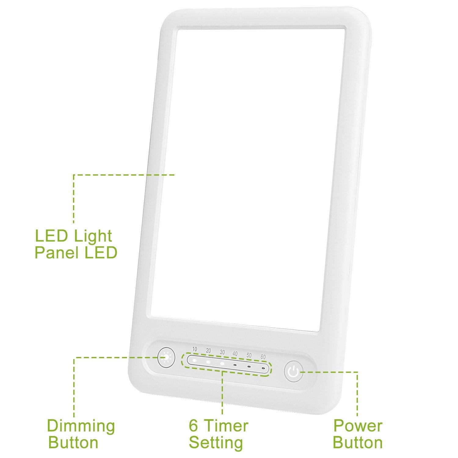 UV-Free LED Light Therapy Lamp Wellness - DailySale