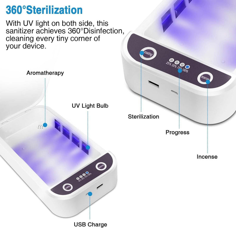 UV Light Phone Disinfection Box with Aromatherapy Function Mobile Accessories - DailySale