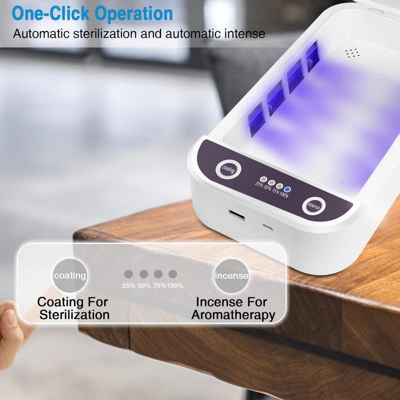 UV Light Phone Disinfection Box with Aromatherapy Function Mobile Accessories - DailySale