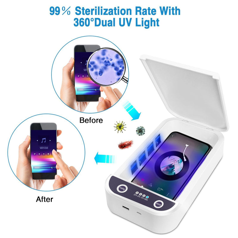 UV Light Phone Disinfection Box with Aromatherapy Function Mobile Accessories - DailySale