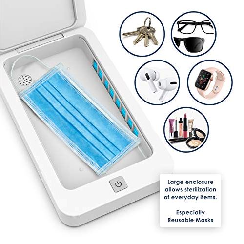 UV Phone Sanitizer Portable UV-C Light Sterilizer UV Sanitizer Box Face Masks & PPE - DailySale