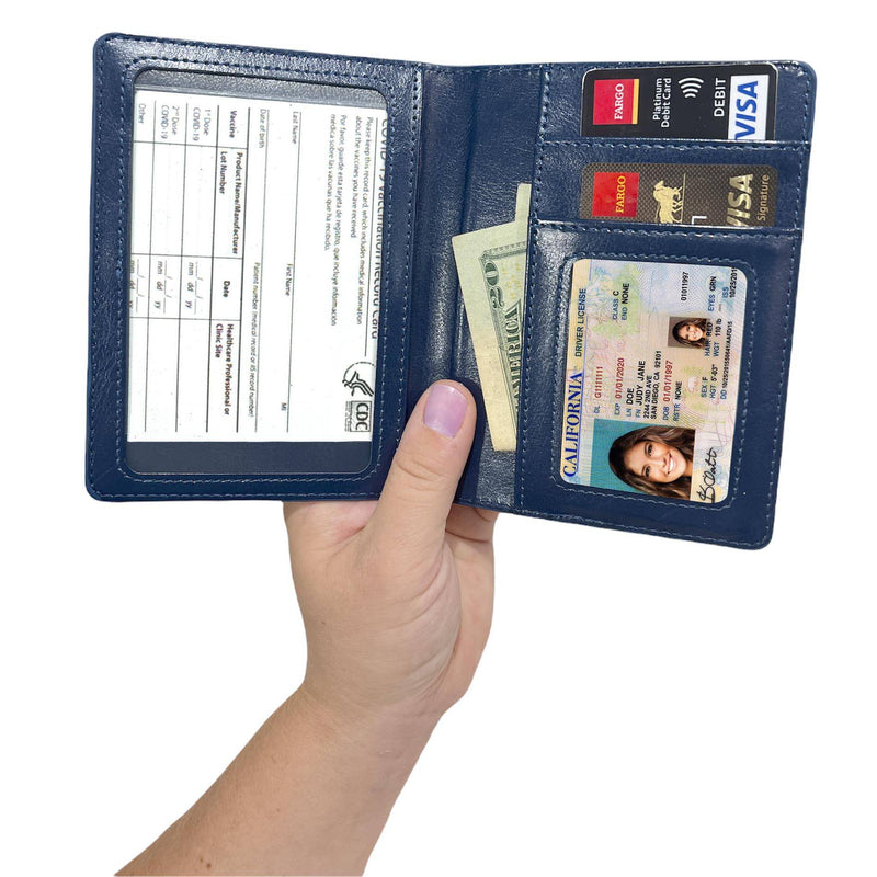 Vaccination Card Holder Passport Wallet Bags & Travel - DailySale