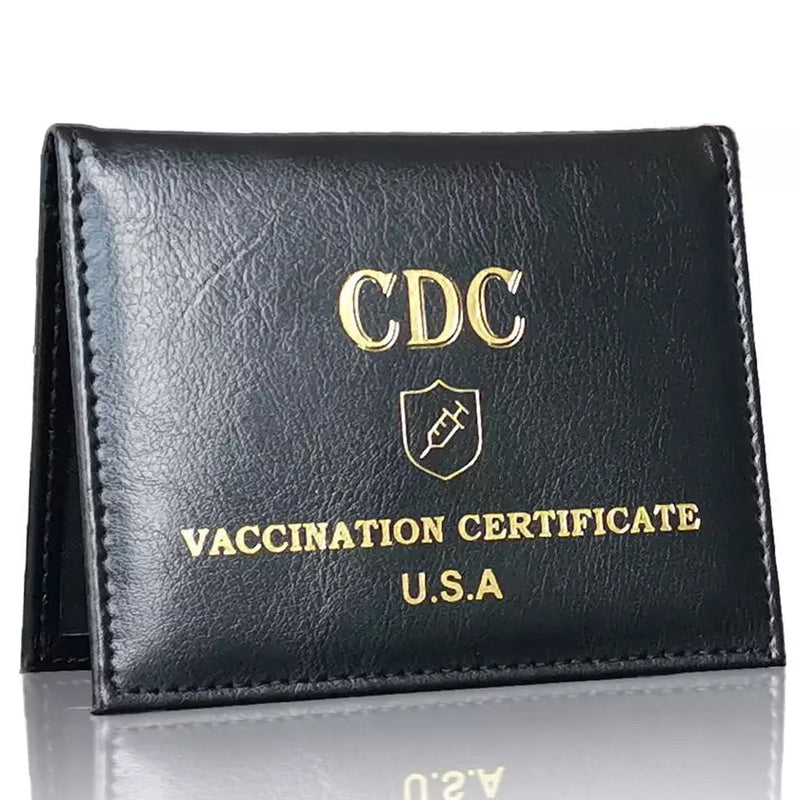 Vaccine Card Holder Vaccination Passport Holder Bags & Travel Black 1-Pack - DailySale