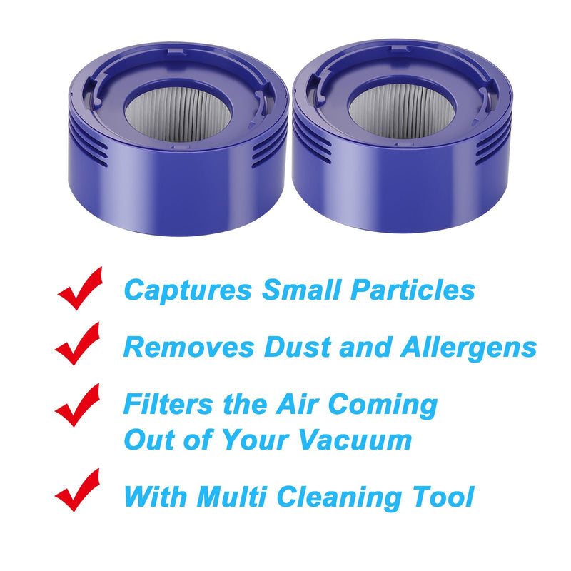 Vacuum Replacement Post Pre Motor HEPA Filters Kit Household Appliances - DailySale