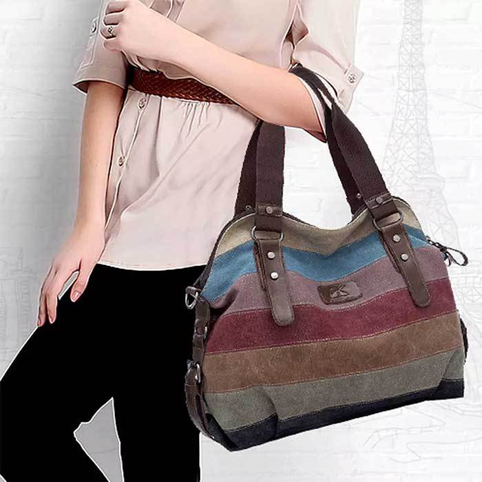 Valencia Canvas Shoulder Bag Handbags & Wallets - DailySale