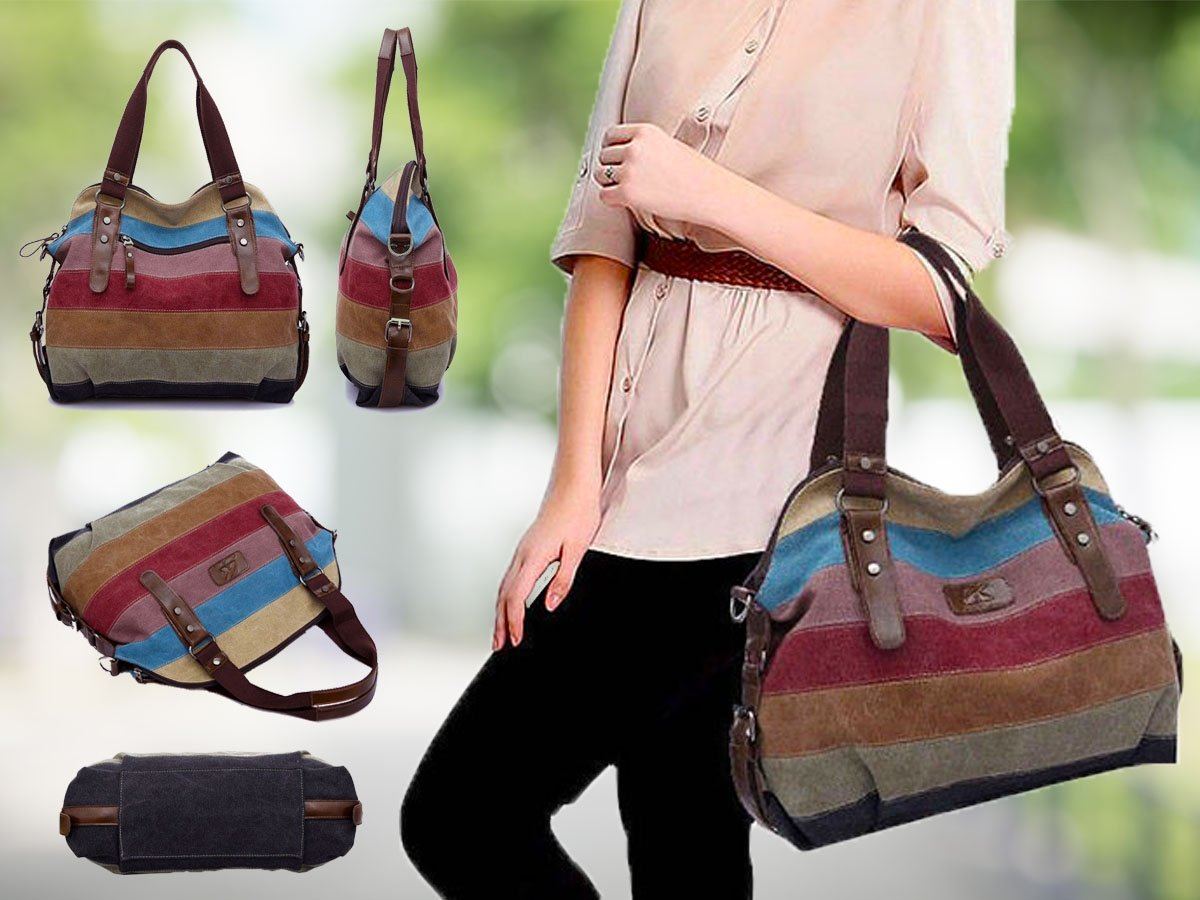 Valencia Canvas Shoulder Bag Handbags & Wallets - DailySale