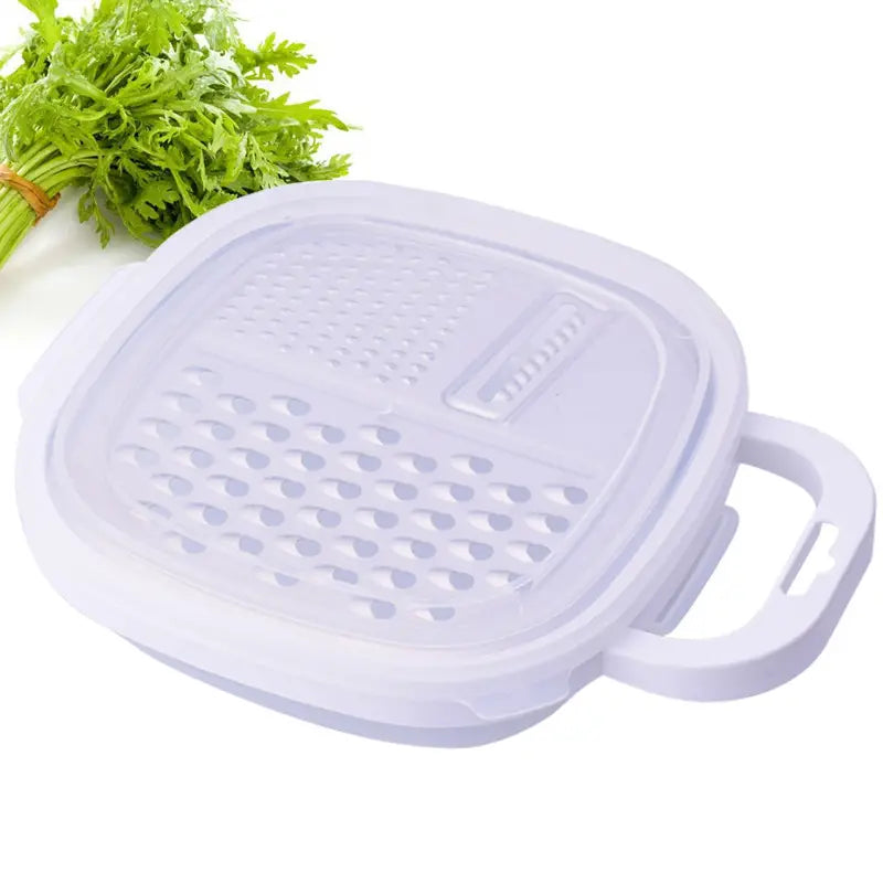 Vegetable Cutter With Lid And Drainer Basket Kitchen Tools & Gadgets - DailySale