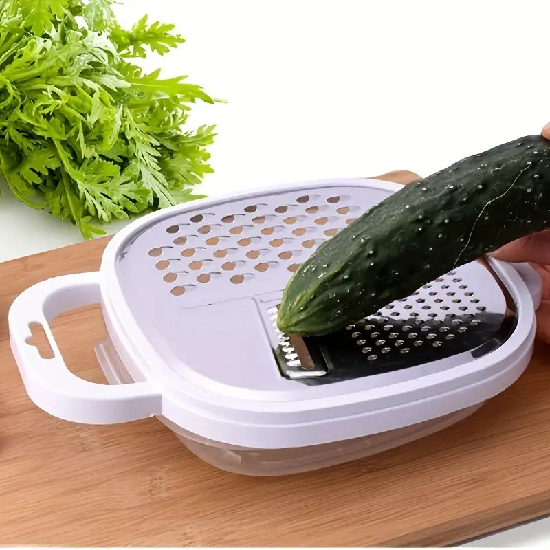 Vegetable Cutter With Lid And Drainer Basket Kitchen Tools & Gadgets - DailySale