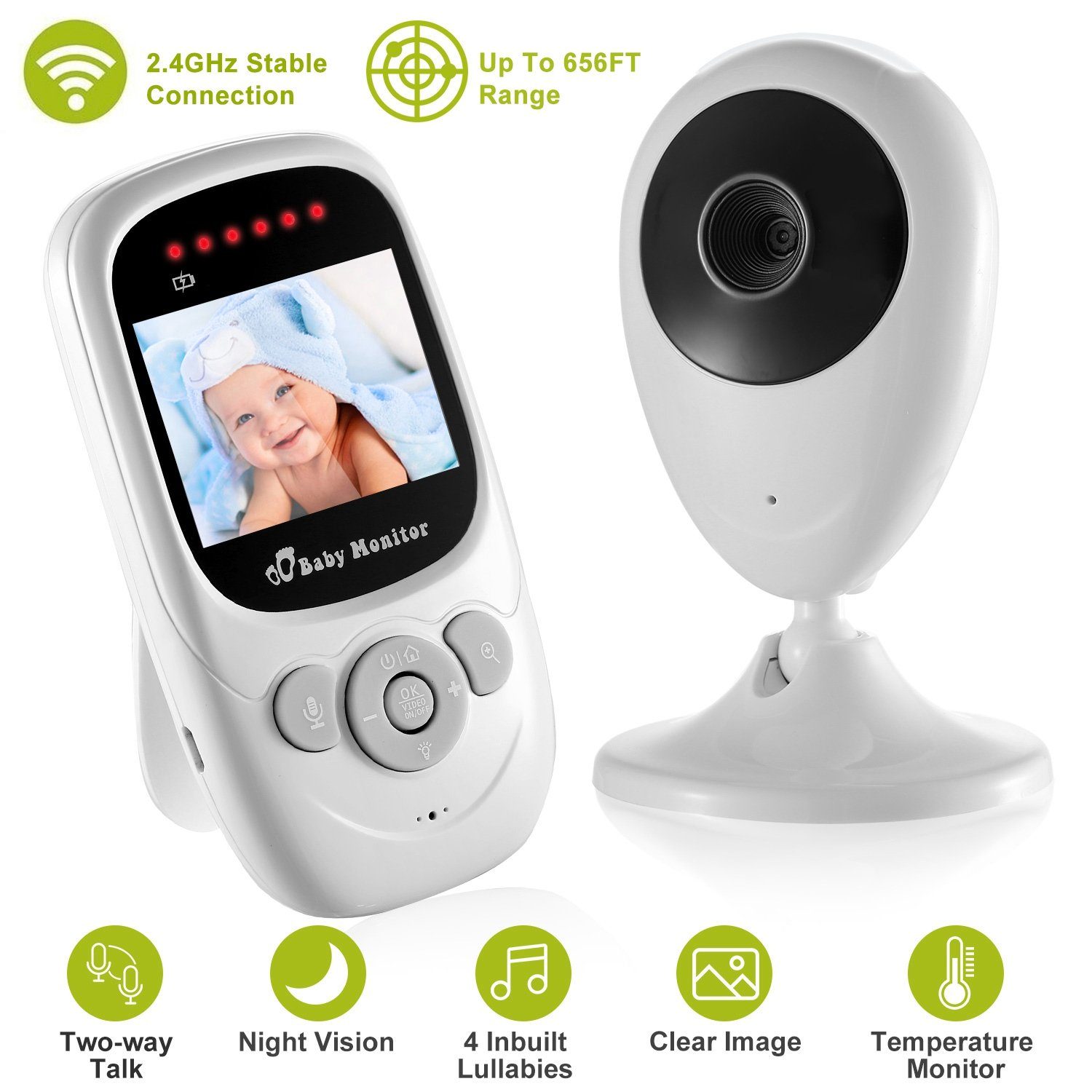 Video Baby with Digital Camera Infrared Night Viion Baby - DailySale