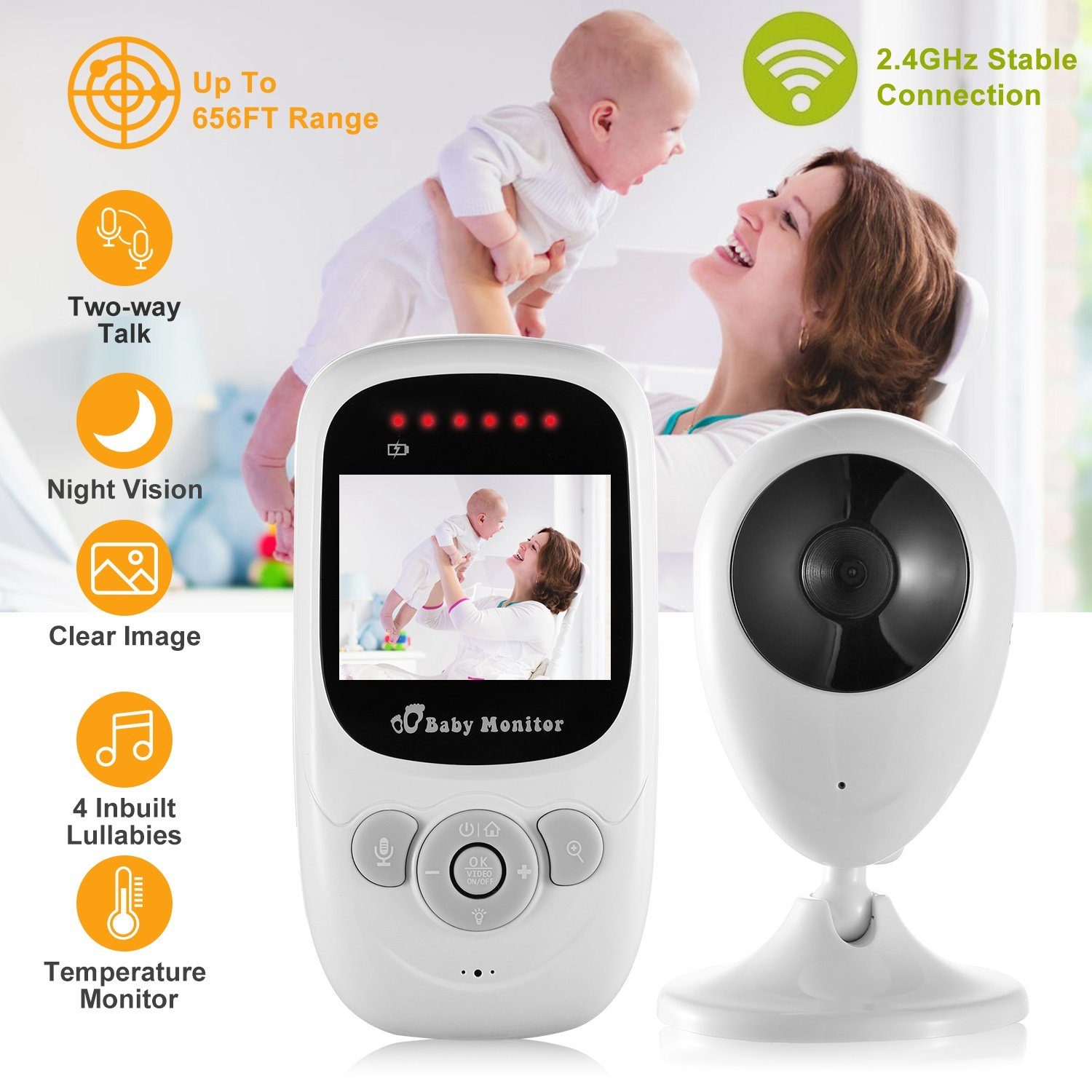 Video Baby with Digital Camera Infrared Night Viion Baby - DailySale