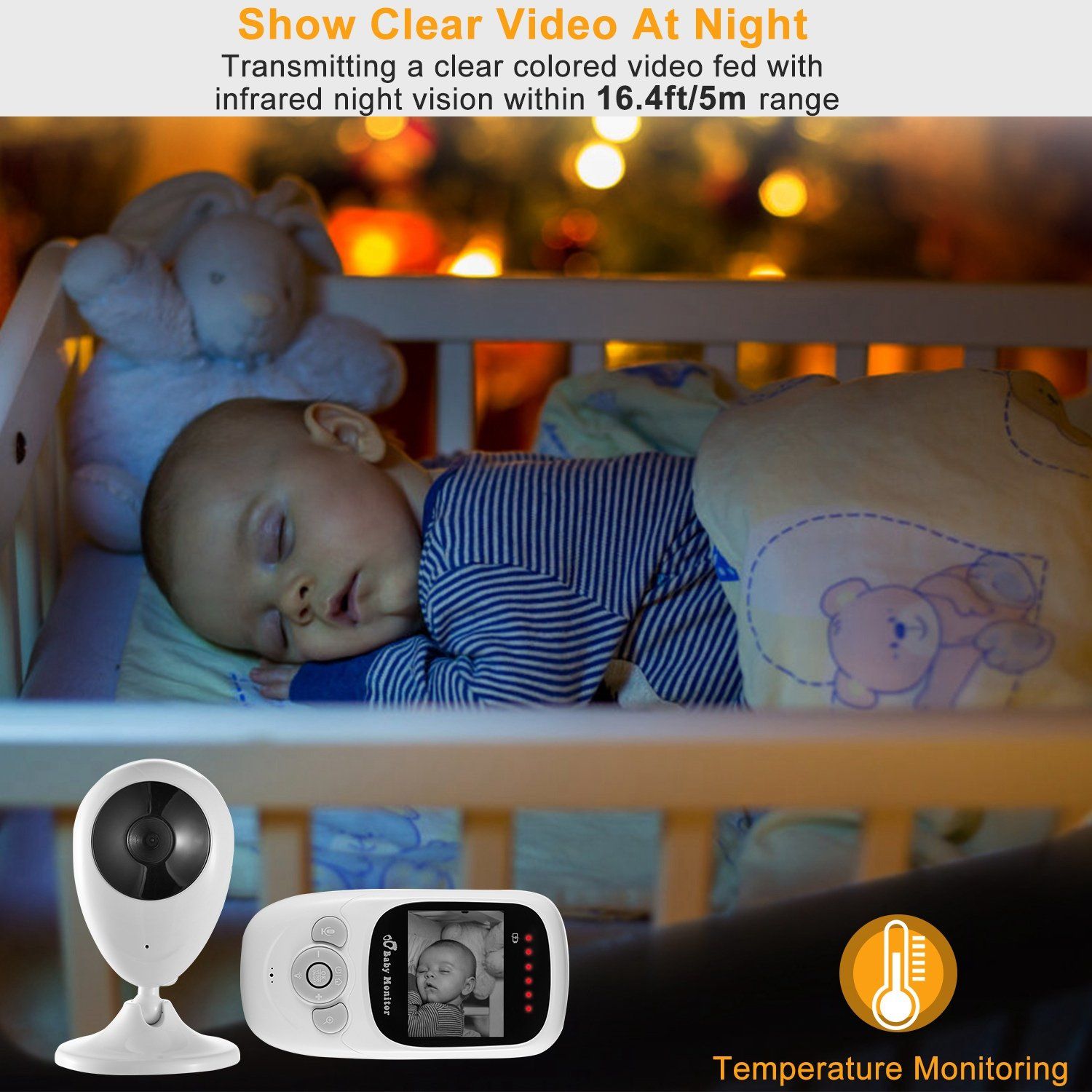 Video Baby with Digital Camera Infrared Night Viion Baby - DailySale