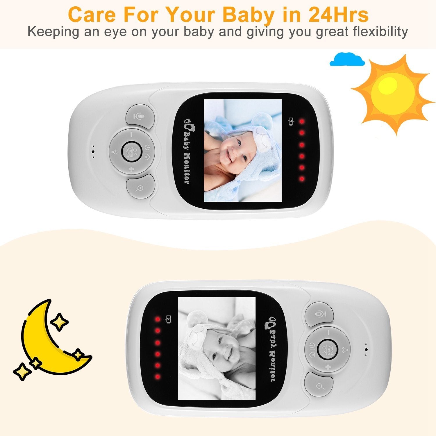 Video Baby with Digital Camera Infrared Night Viion Baby - DailySale