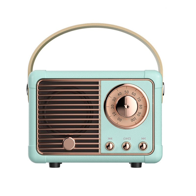 Vintage Wireless Speaker Speakers Teal - DailySale