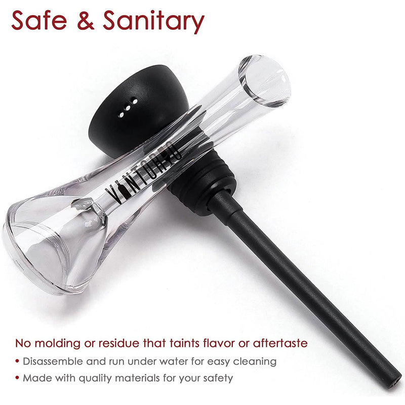 Vintorio Wine Aerator Pourer - Premium Aerating Pourer and Decanter Spout Wine & Dining - DailySale