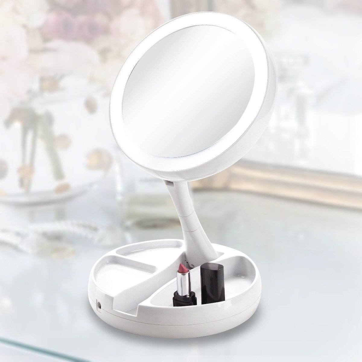 Vivitar Fold Away LED Double Sided Vanity Mirror Beauty & Personal Care - DailySale