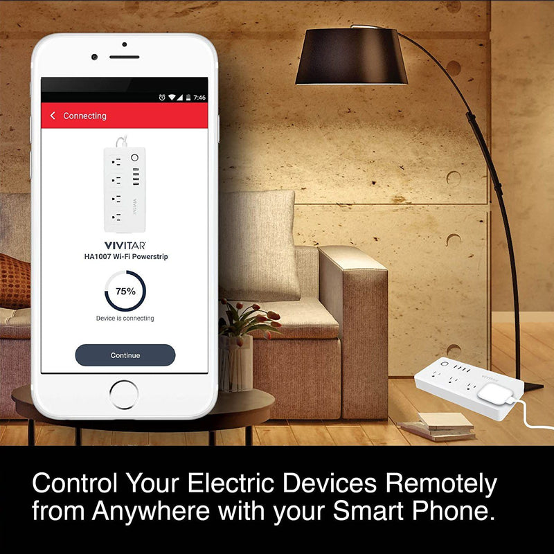 Vivitar Smart Home Power Strip Multi Plug with 4 USB Ports Gadgets & Accessories - DailySale