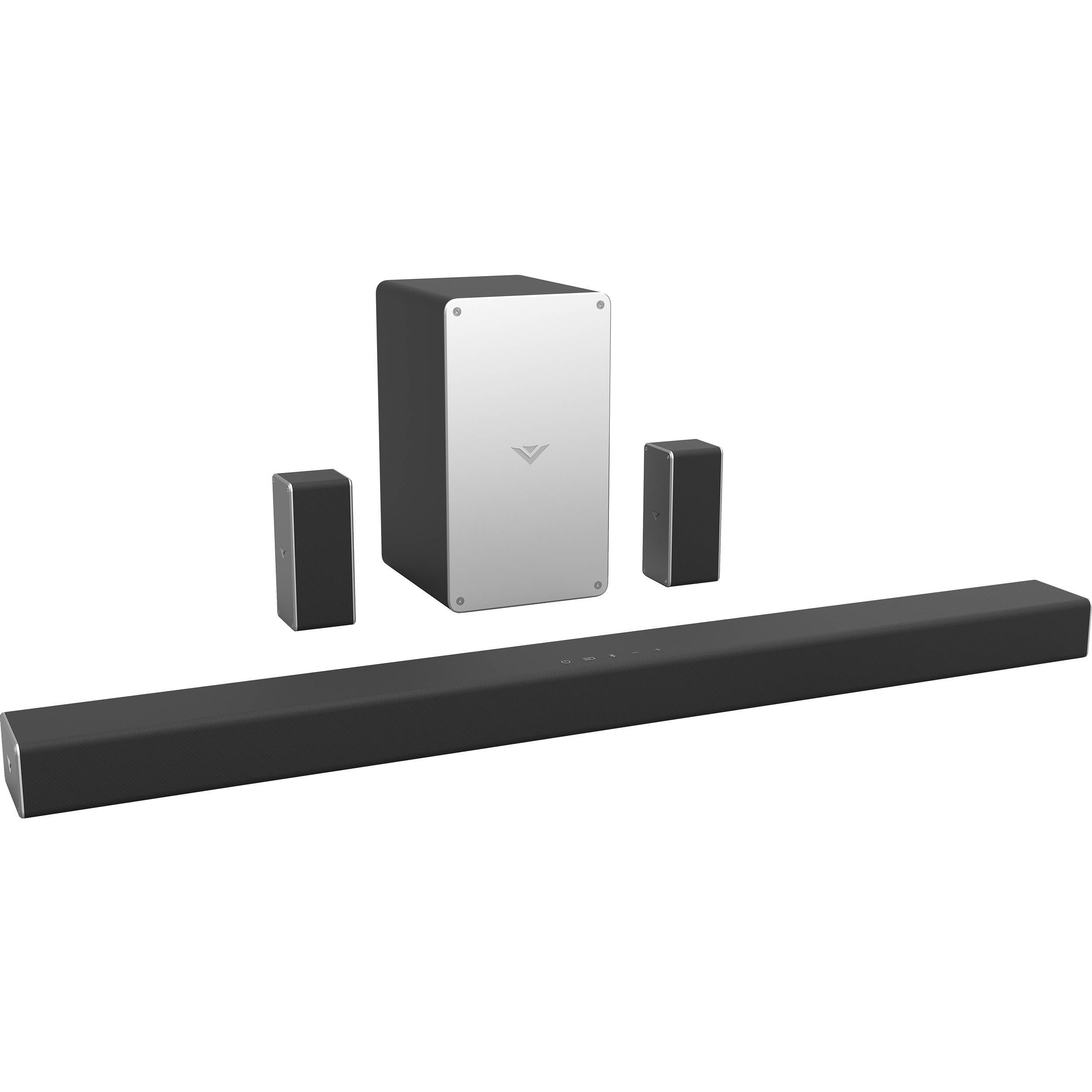 VIZIO SmartCast 5.1 Channel Wireless Soundbar SB3651-E6 (Refurbished) in full display, available at Dailysale