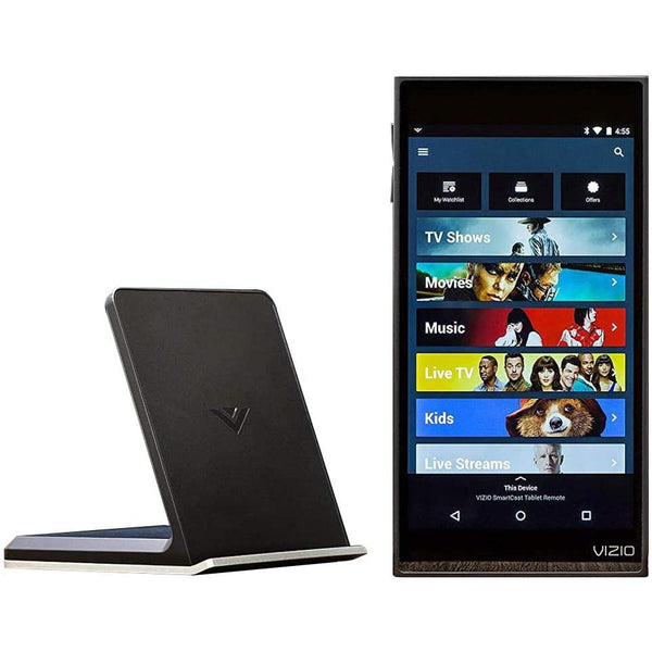 Vizio XR6M10 6" Touch Screen Android Tablet standing next to charging base, available at Dailysale