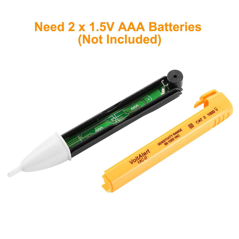 Voltage Tester Detector Pen Non-Contact with Flashlight Household Batteries & Electrical - DailySale