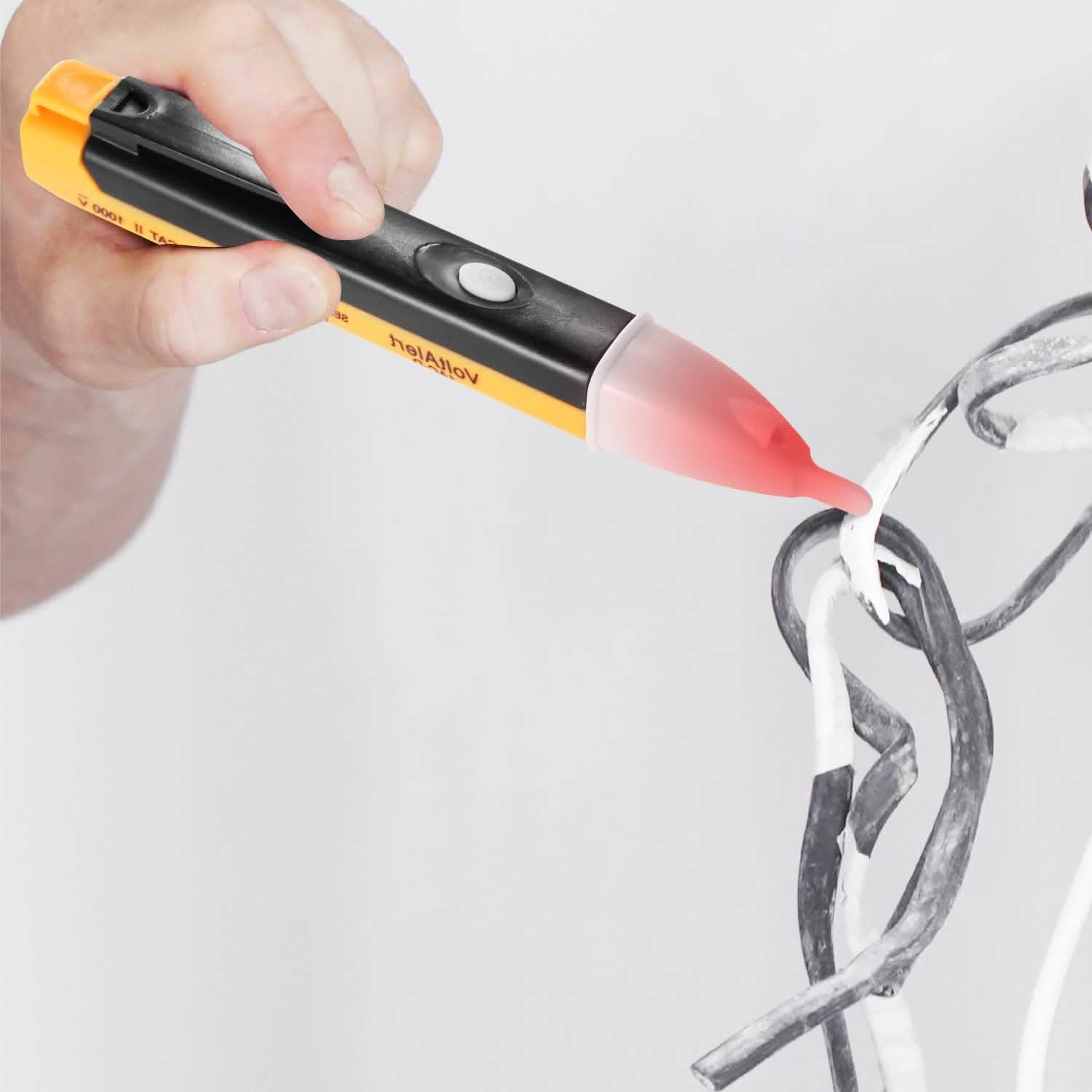 Voltage Tester Detector Pen Non-Contact with Flashlight Household Batteries & Electrical - DailySale