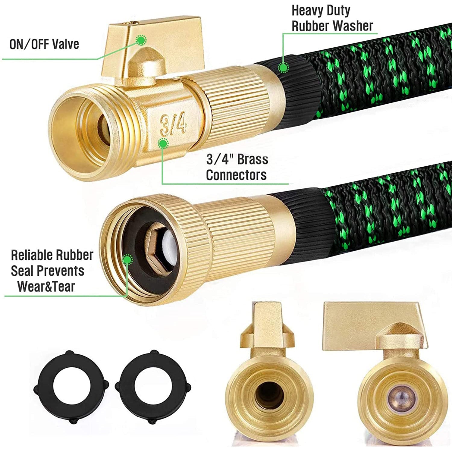 Vorey Flexible Lightweight Expandable Garden Hose Garden & Patio - DailySale