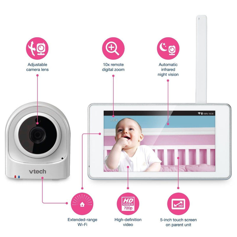 VTech VM981 Safe And Sound Expandable HD Video Baby Monitor Gadgets & Accessories - DailySale
