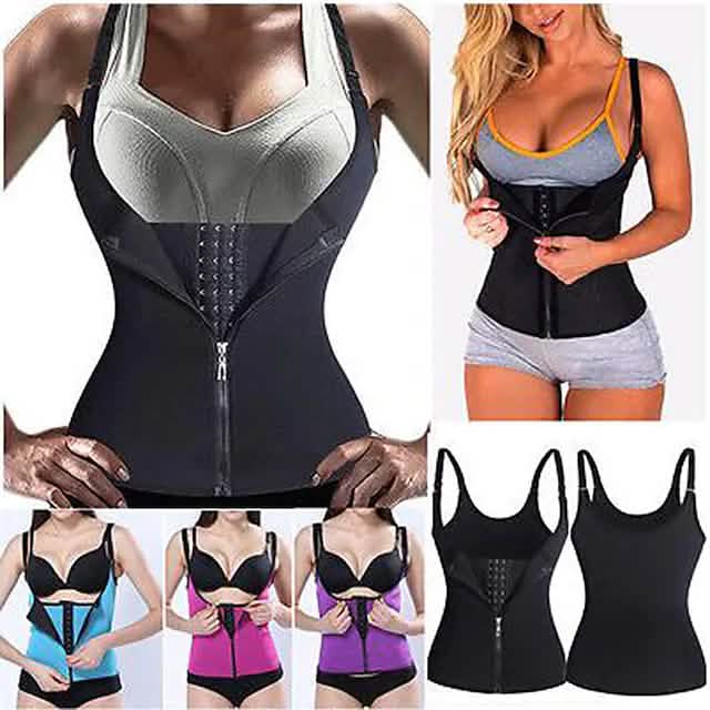 Waist Trainer Vest Body Shaper Sweat Waist Trainer Corset Wellness - DailySale