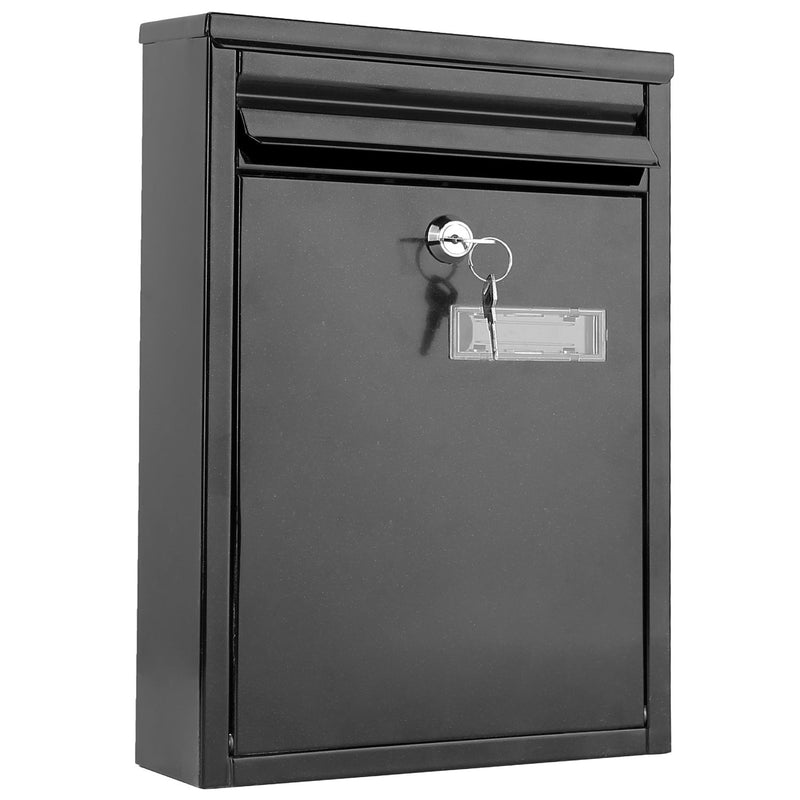 Wall Mount Mailbox Lockable Galvanized Iron Letter Post Box Home Improvement - DailySale