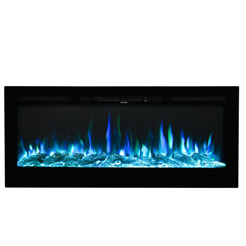 Wall-Mounted Recessed Electronic Fireplace - 50 Inch Furniture & Decor - DailySale