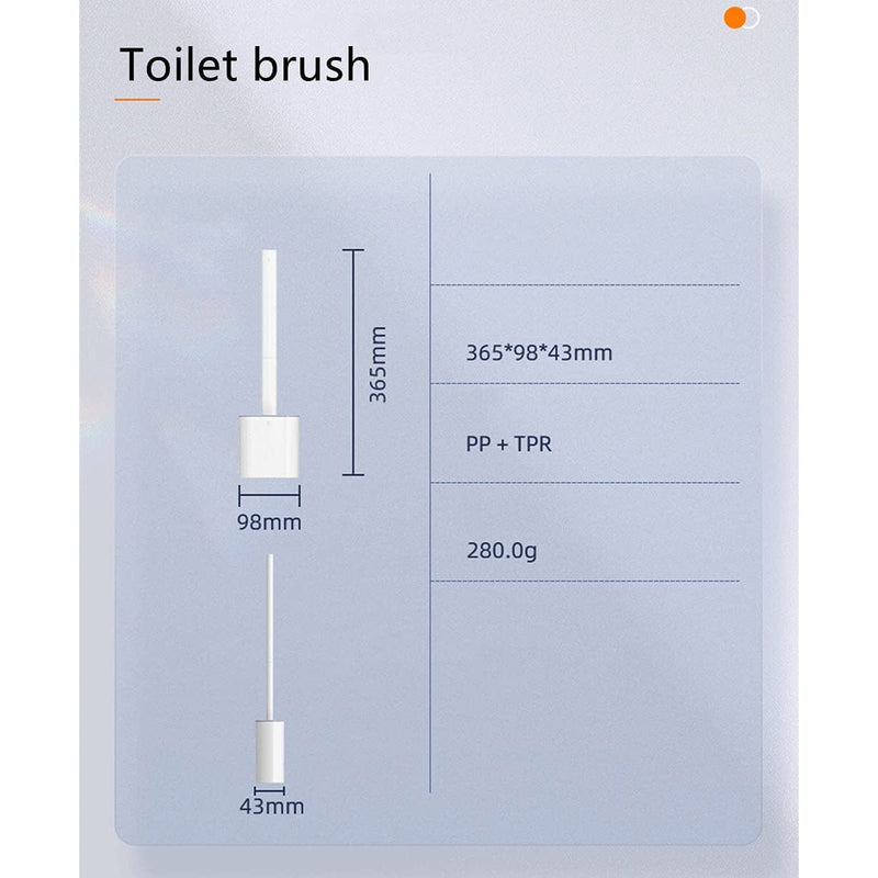 Wall Mounted Silicone Bathroom Brush and Holder Set Bath - DailySale