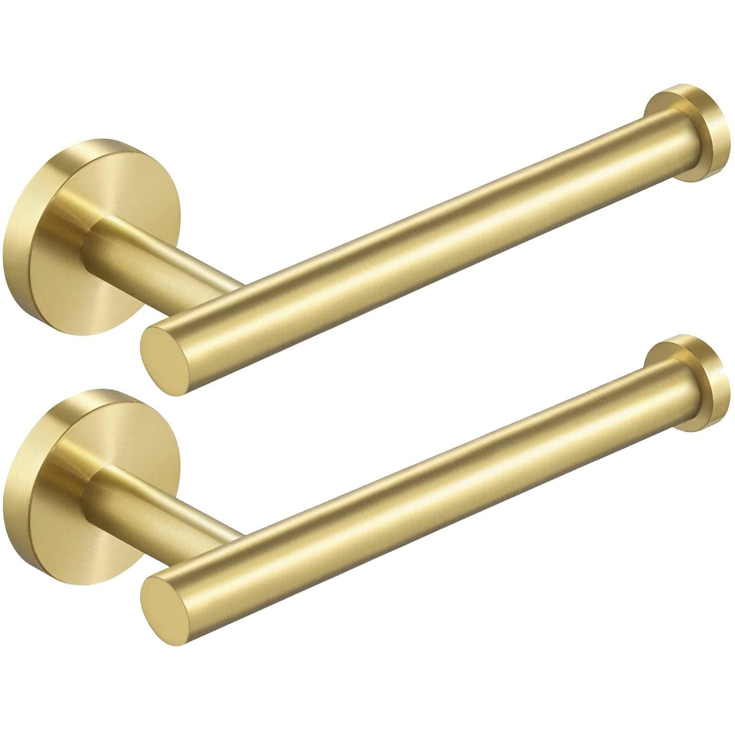 Wall Mounted Toilet Paper Holder Bath Brass 2-Piece - DailySale