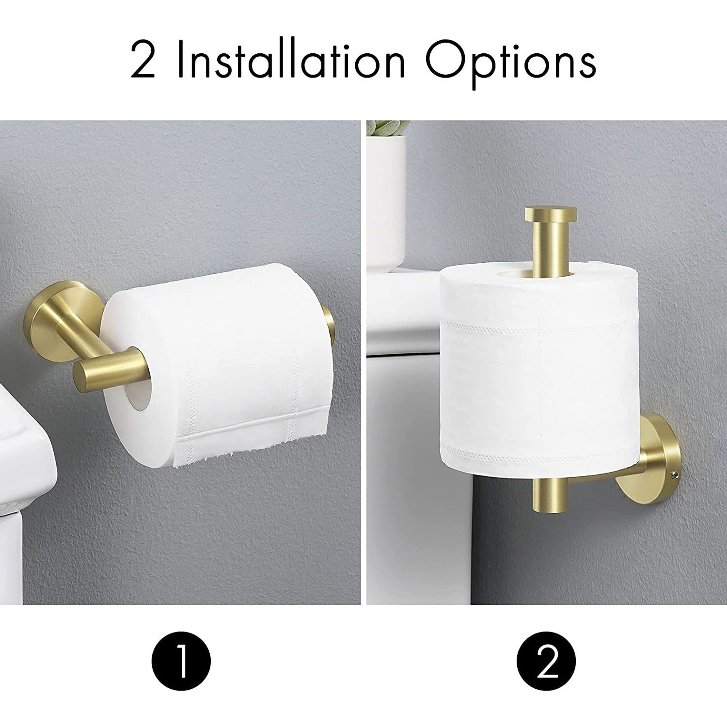 Wall Mounted Toilet Paper Holder Bath - DailySale