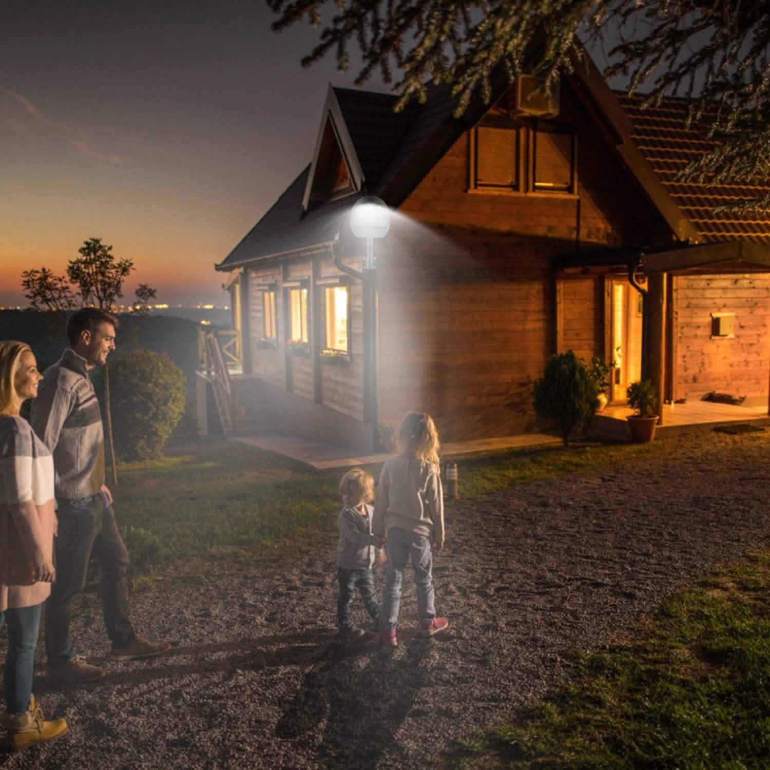 Wall Pack LED Lights 144LEDs Photocell Sensor Street Lamp IP65 Waterproof Lighting & Decor - DailySale