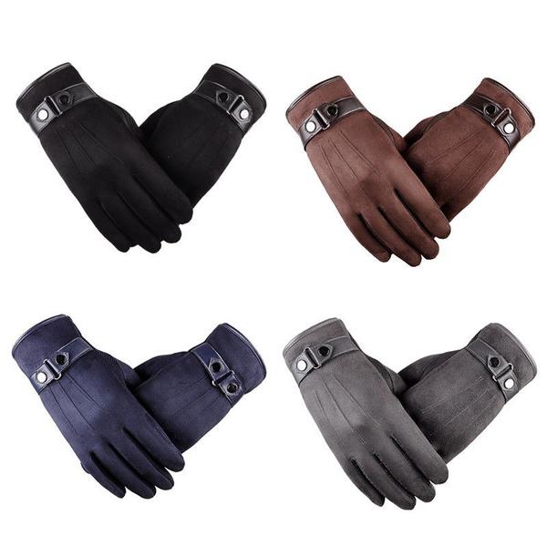 Warm Velvet Cold-Proof Gloves Thermal Touch Phone Screen Sports & Outdoors - DailySale