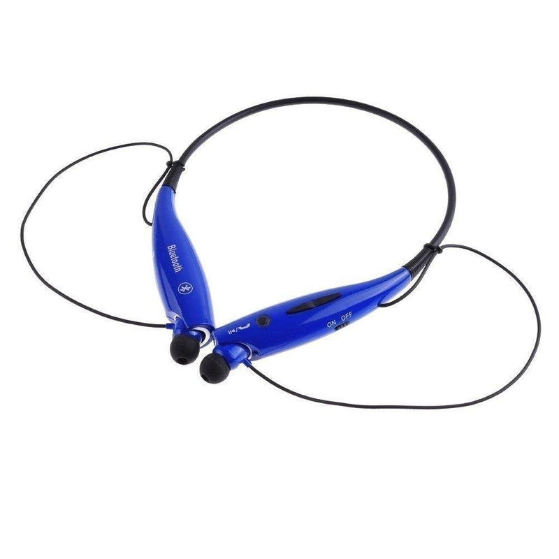 Water-Resistant Behind-the-Neck Bluetooth Stereo Headset - Assorted Colors Headphones & Speakers Dark Blue - DailySale