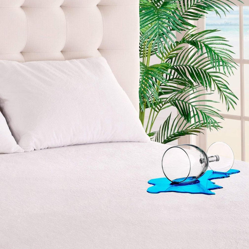 Waterproof Breathable Hypoallergenic Mattress Encasement Linen & Bedding Twin - DailySale