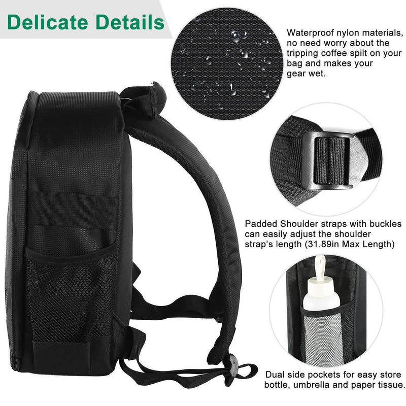 Waterproof Camera Backpack Shockproof Protection Bags & Travel - DailySale