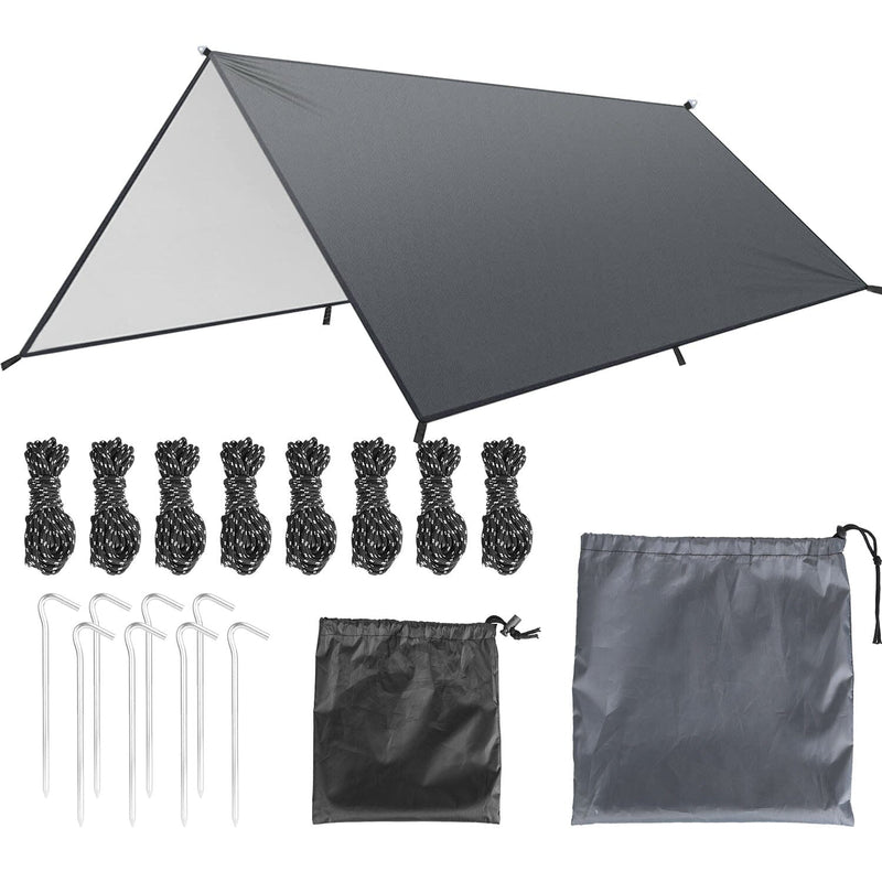 Waterproof Camping Tarp Kit Tent Canopy Awning Portable Rain Fly Sports & Outdoors - DailySale