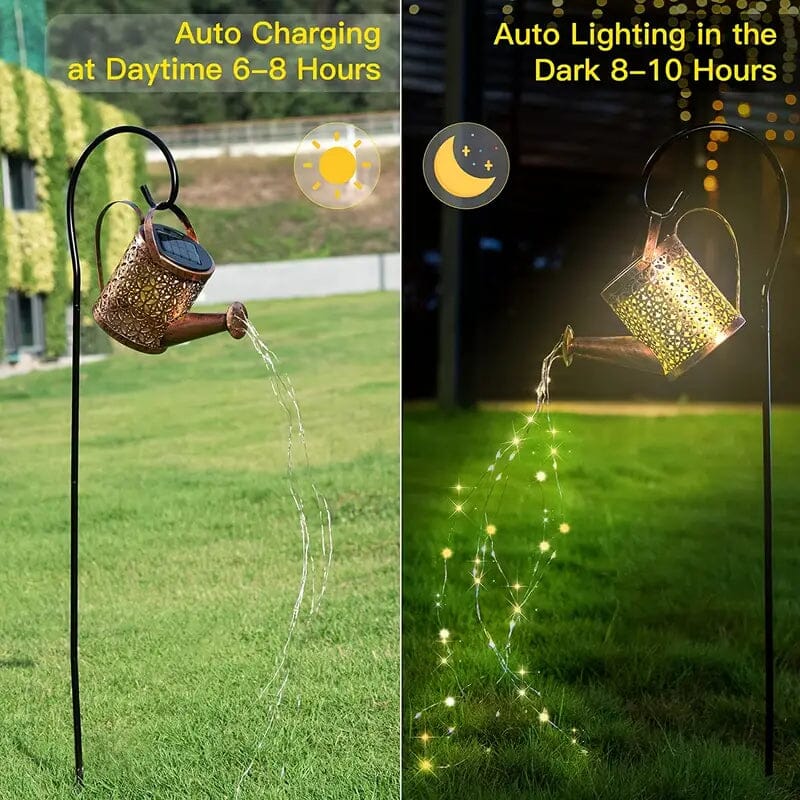 Waterproof Copper Solar Watering Can Light Outdoor Lighting - DailySale