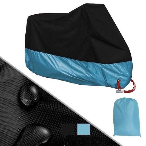 Waterproof Dustproof Motorcycle Bicycle Bike Cover Sports & Outdoors Black/Blue M - DailySale