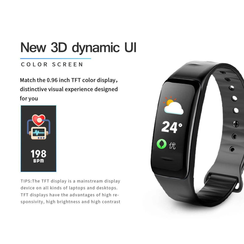 Waterproof Purple Smart Wristband Bracelet Fitness Tracker Health Monitor Heart Rate Gadgets & Accessories - DailySale