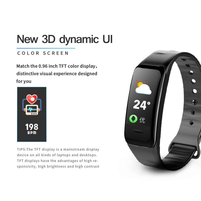 Waterproof Smart Wristband Watch Fitness Activity Tracker Wellness & Fitness - DailySale