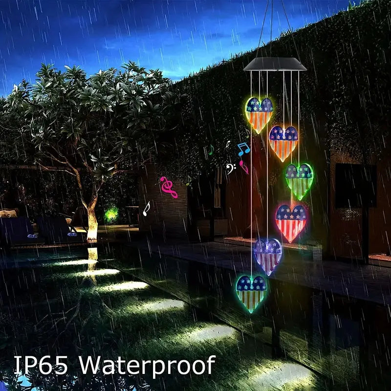 Waterproof Solar Wind Chime Light Garden & Patio - DailySale