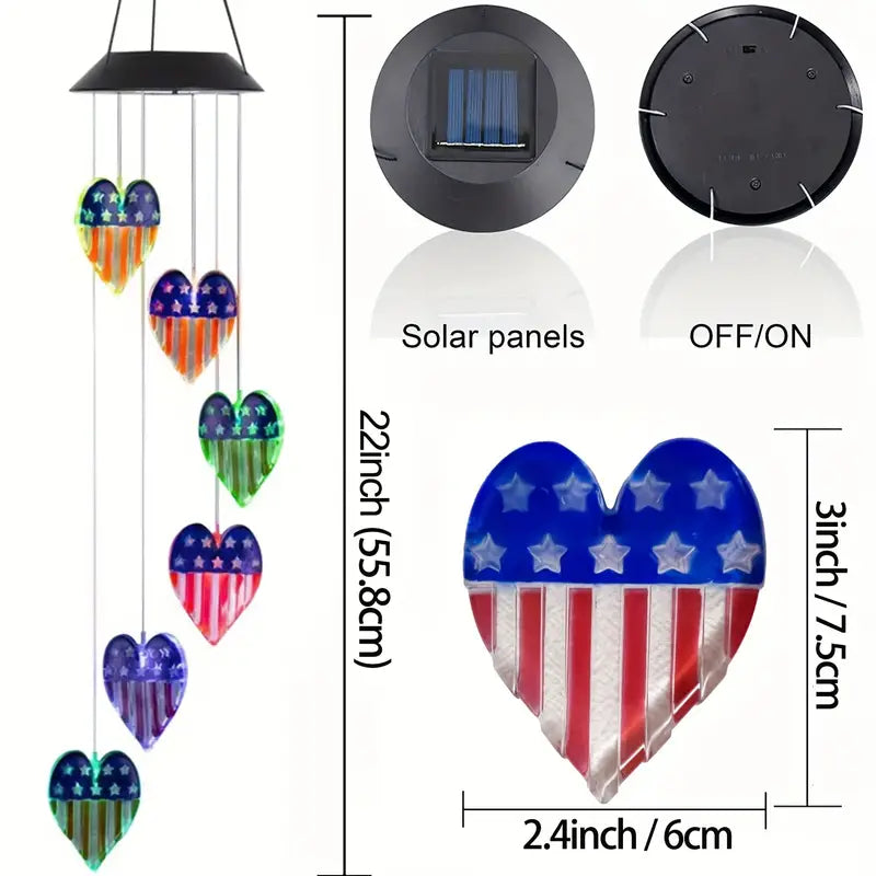 Waterproof Solar Wind Chime Light Garden & Patio - DailySale